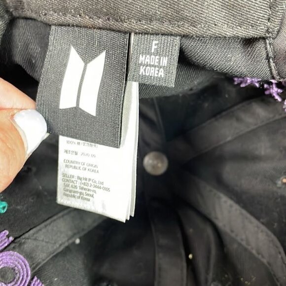 BTS Dynamite Celebration Official Cap Baseball Hat Black You Sent Us To The Top - Picture 8 of 10